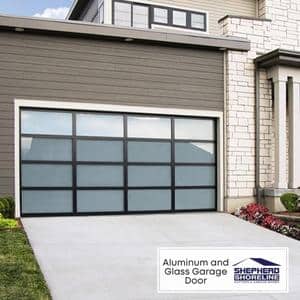 Aluminum and Glass Garage Door