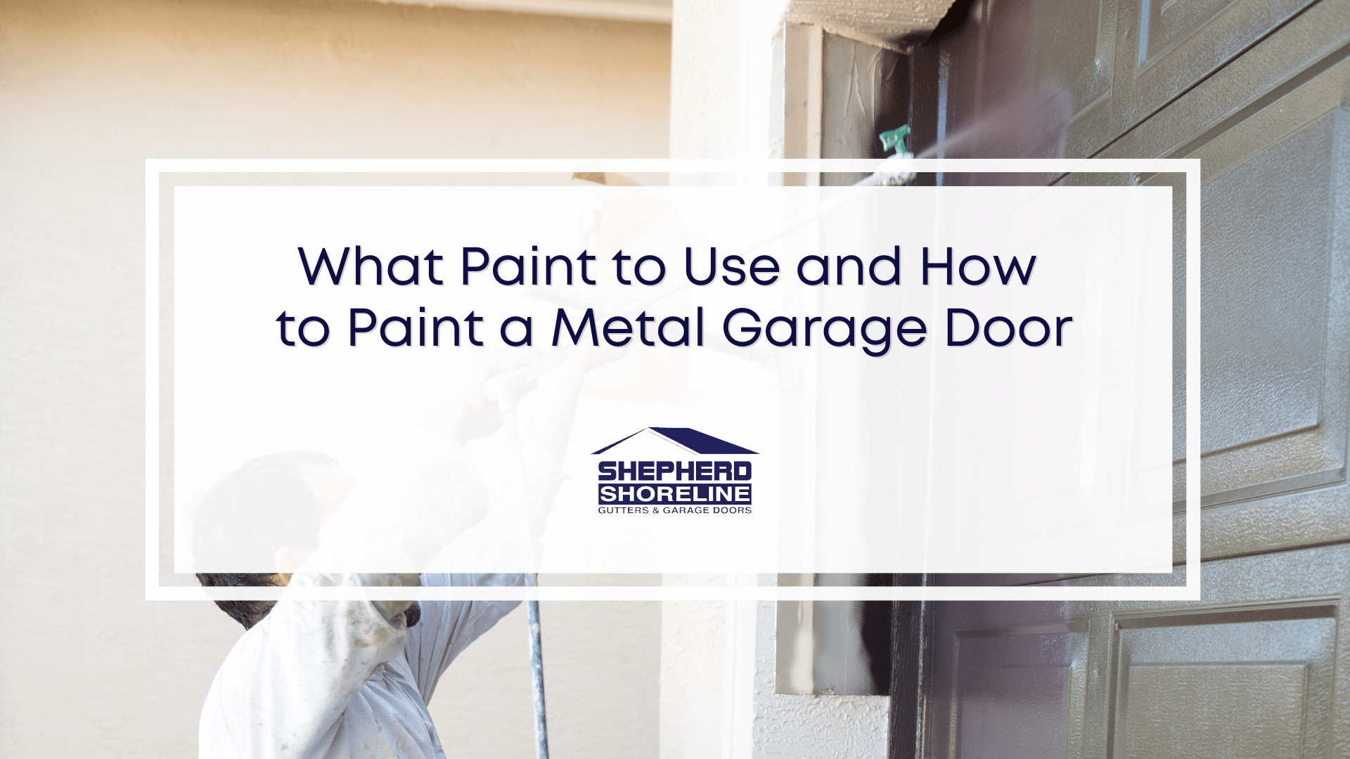 Featured image of what paint to use and how to paint a metal garage door