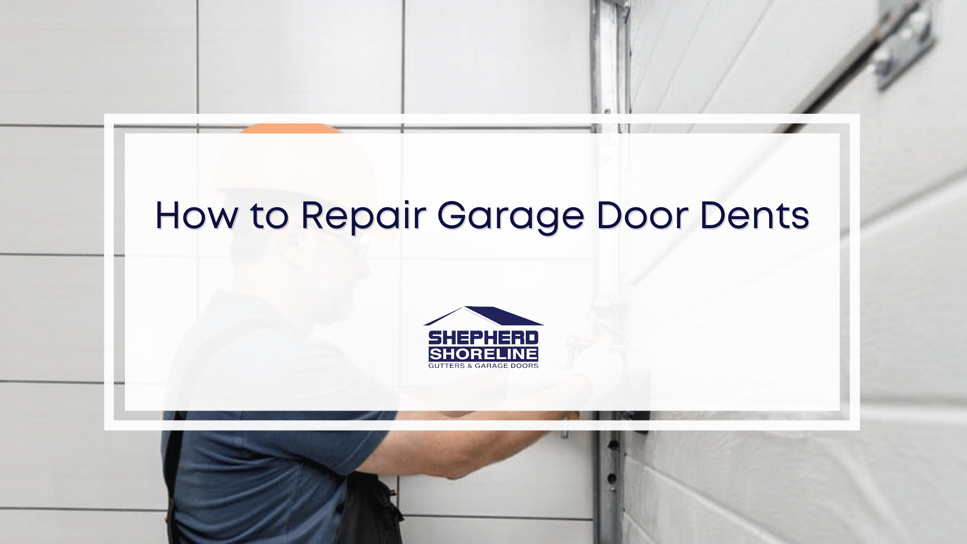 Featured image of how to repair garage door dents