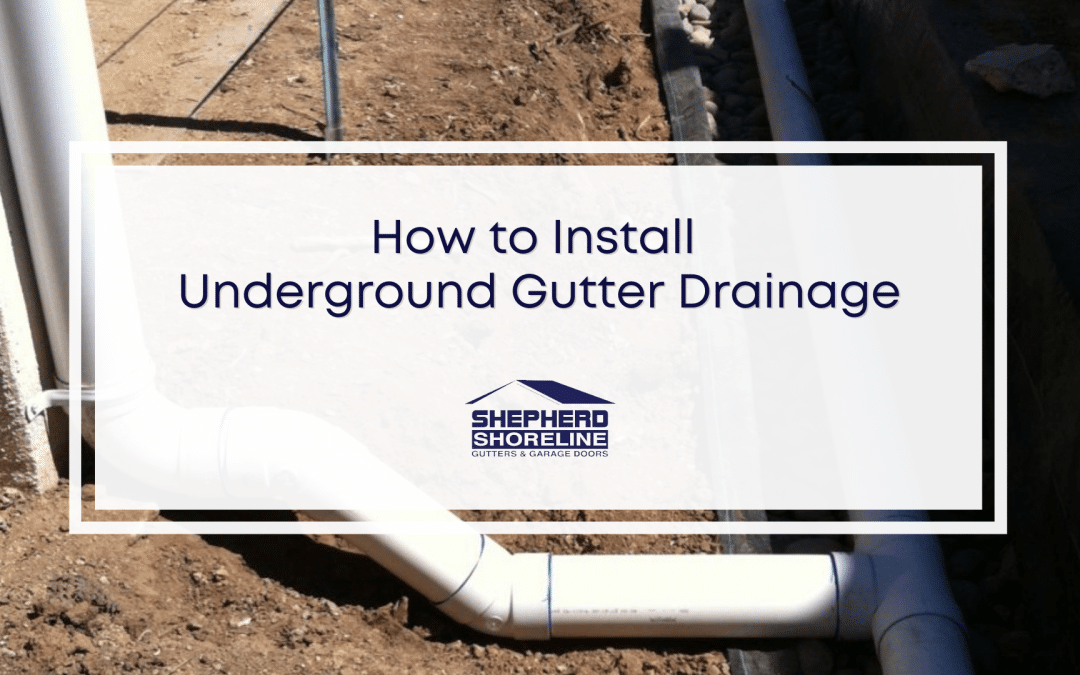 How to Install Underground Drainage for Gutters