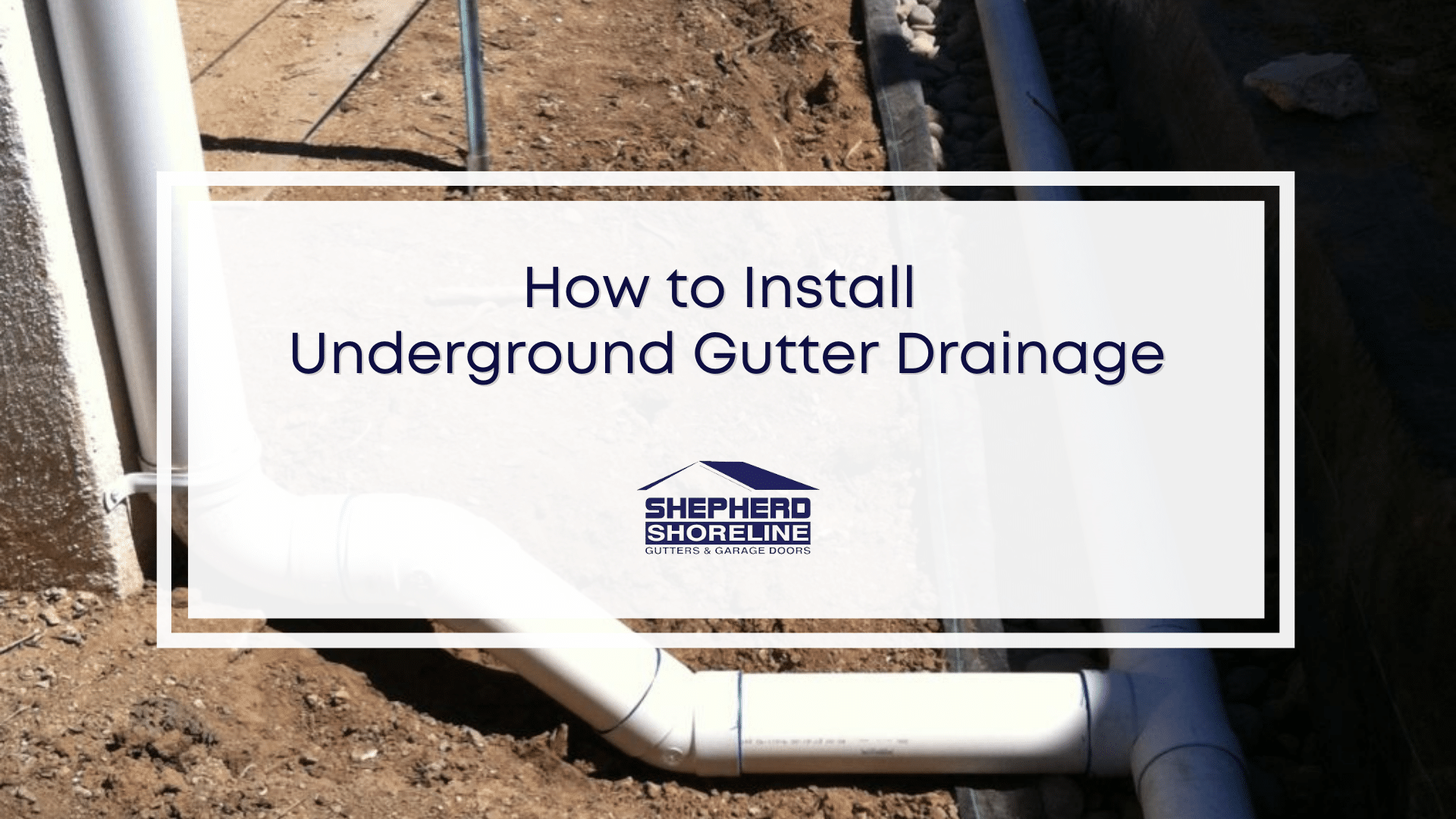 Featured image of how to install underground gutter drainage