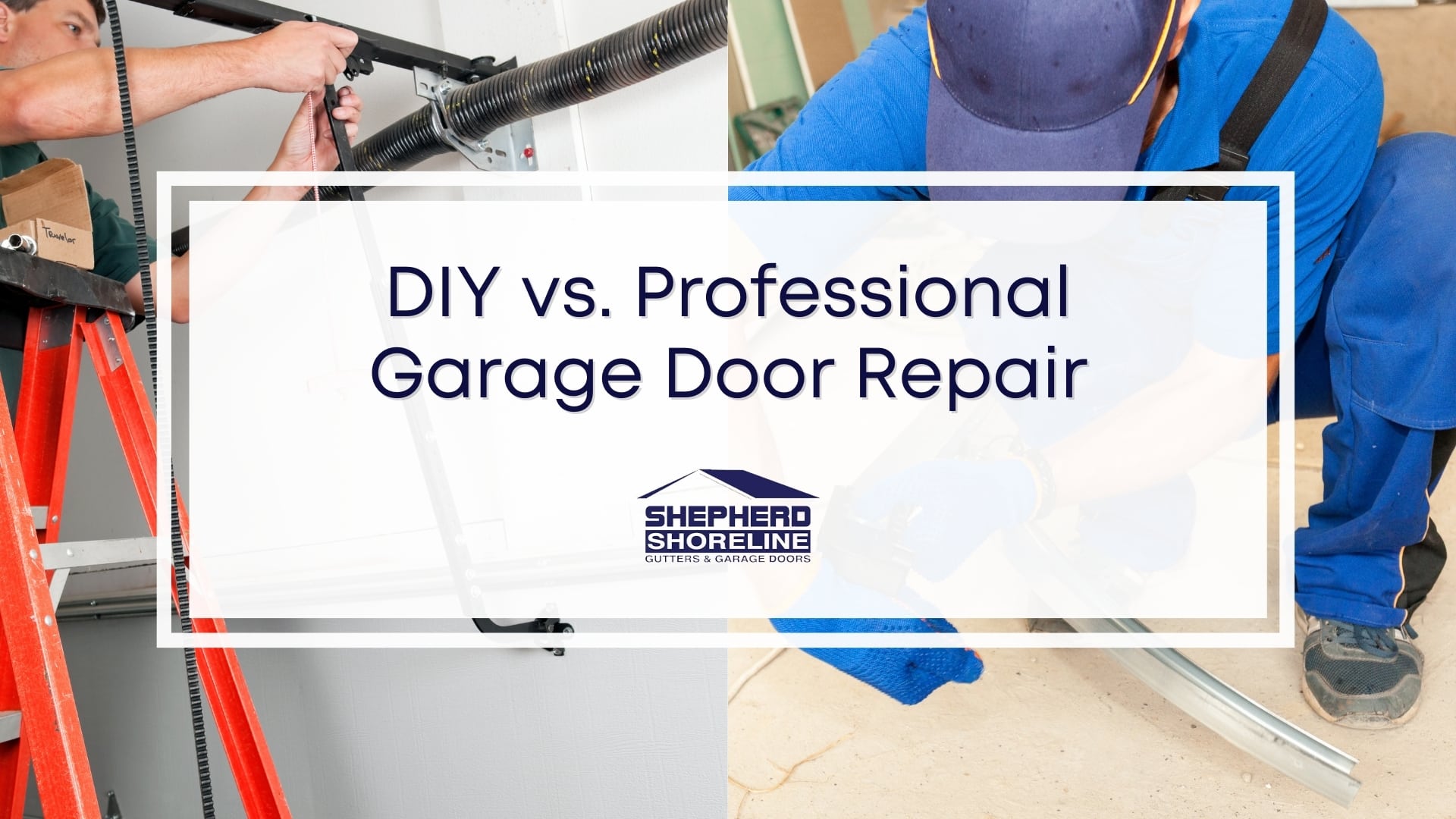 Featured image of diy vs. professional garage door repair