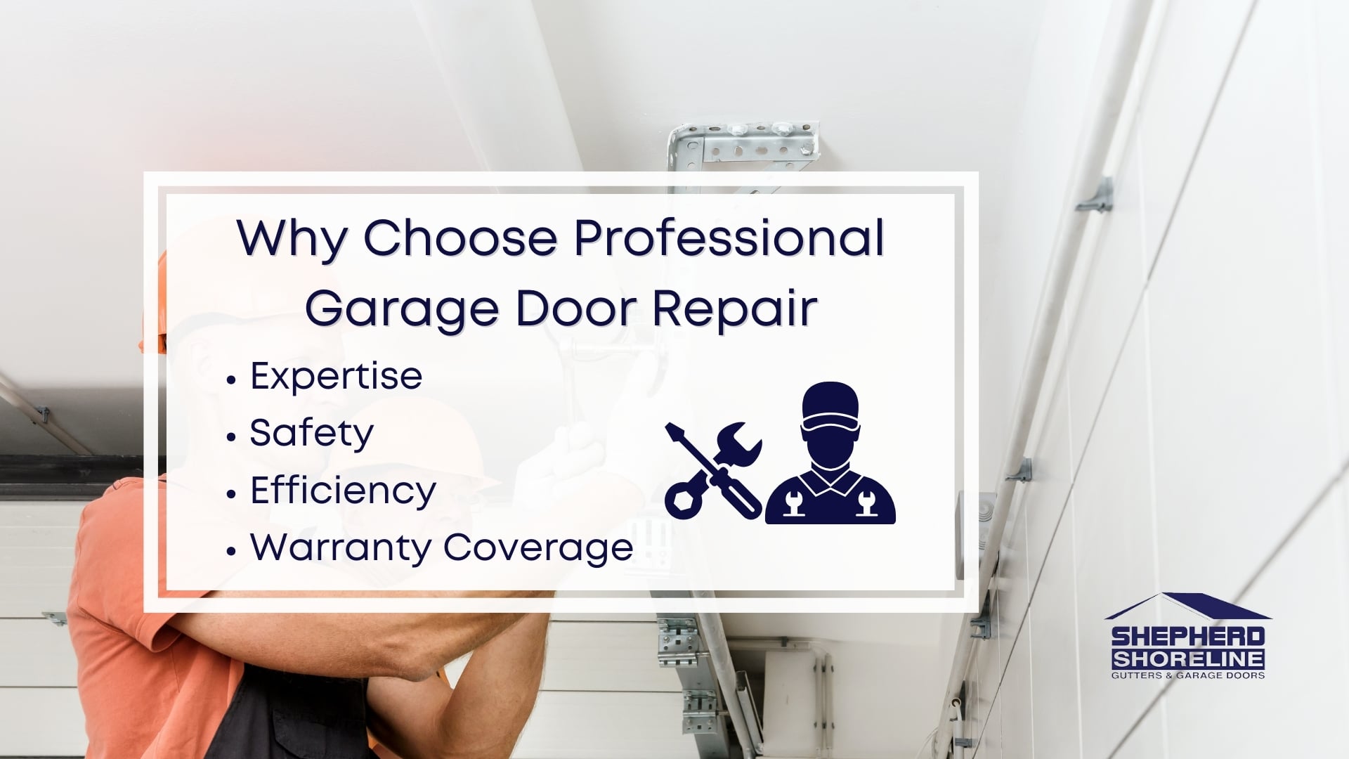 Infographic image of why choose professional garage door repair