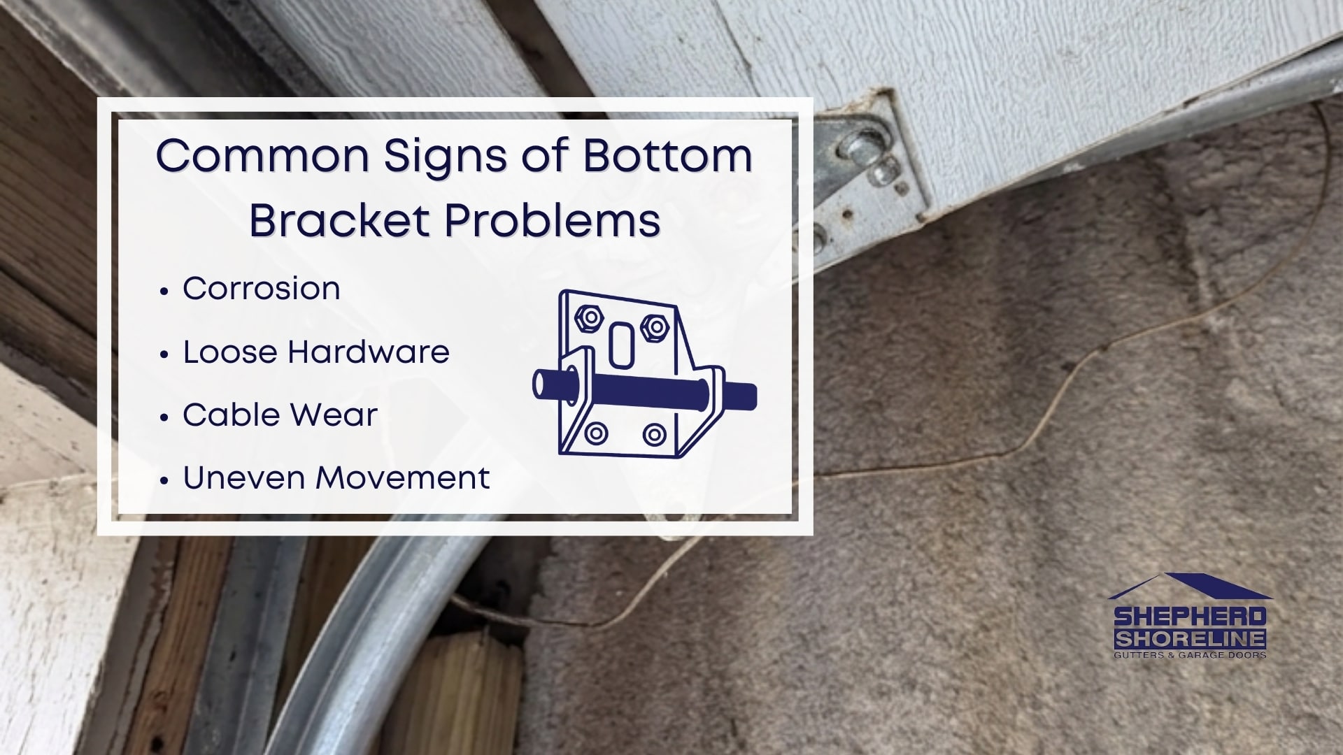 Infographic image of common signs of bottom bracket problems